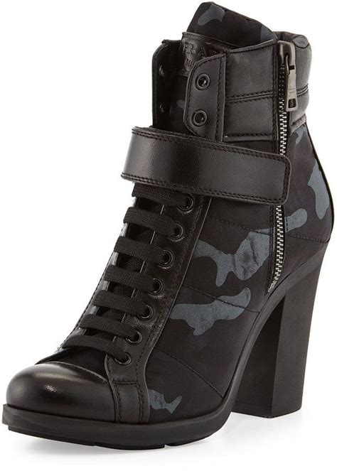 prada linea rossa boot camouflage|Prada Chunky Lace.